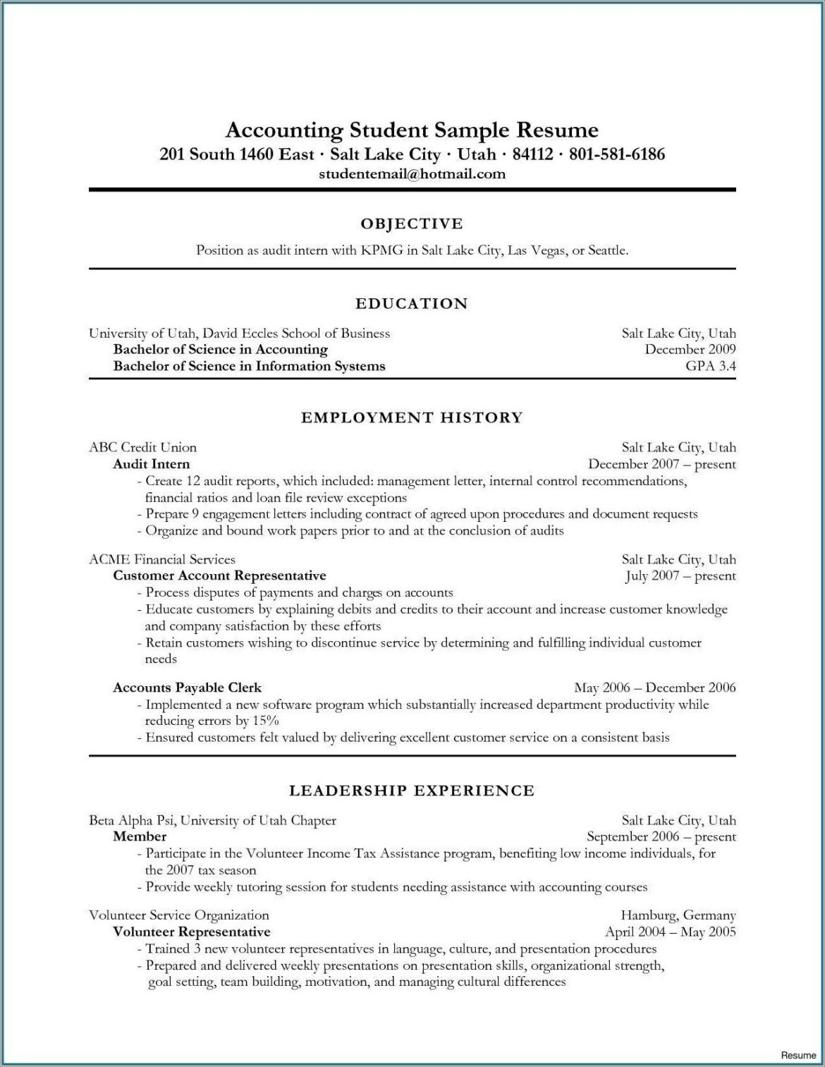 Credit Union Customer Service Resume Samples