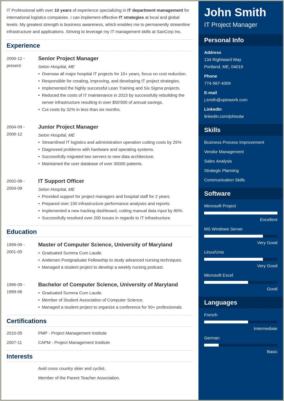 Cubic Resume Template Free Download Word