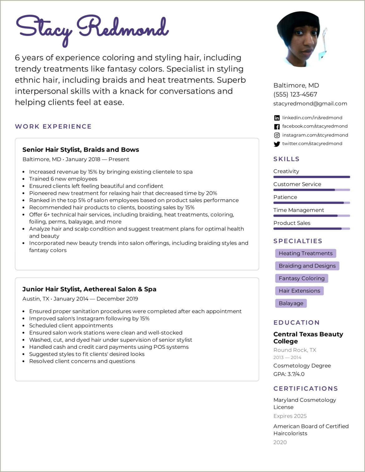 Customer Service Experience Written On A Resume