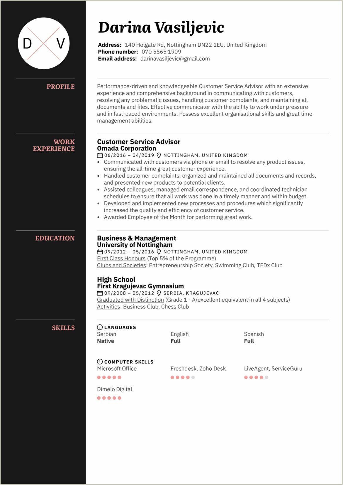 Customer Service Resume Skills Resume Examples