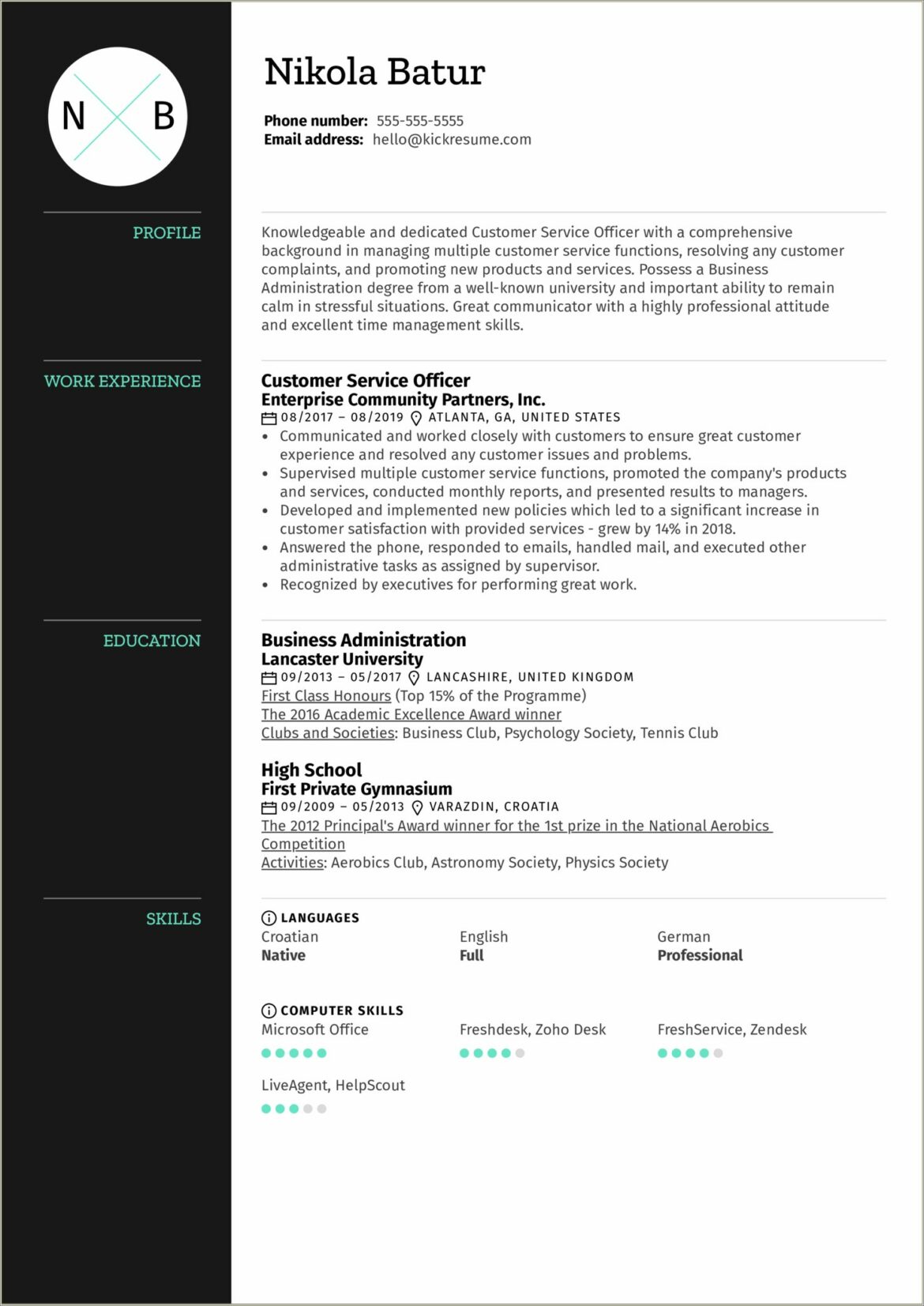 Customer Service Skills On Resume Sample