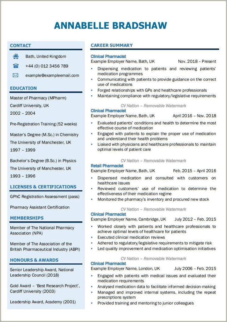 Cv Vs Resume In Applying For Pharmacy Jobs