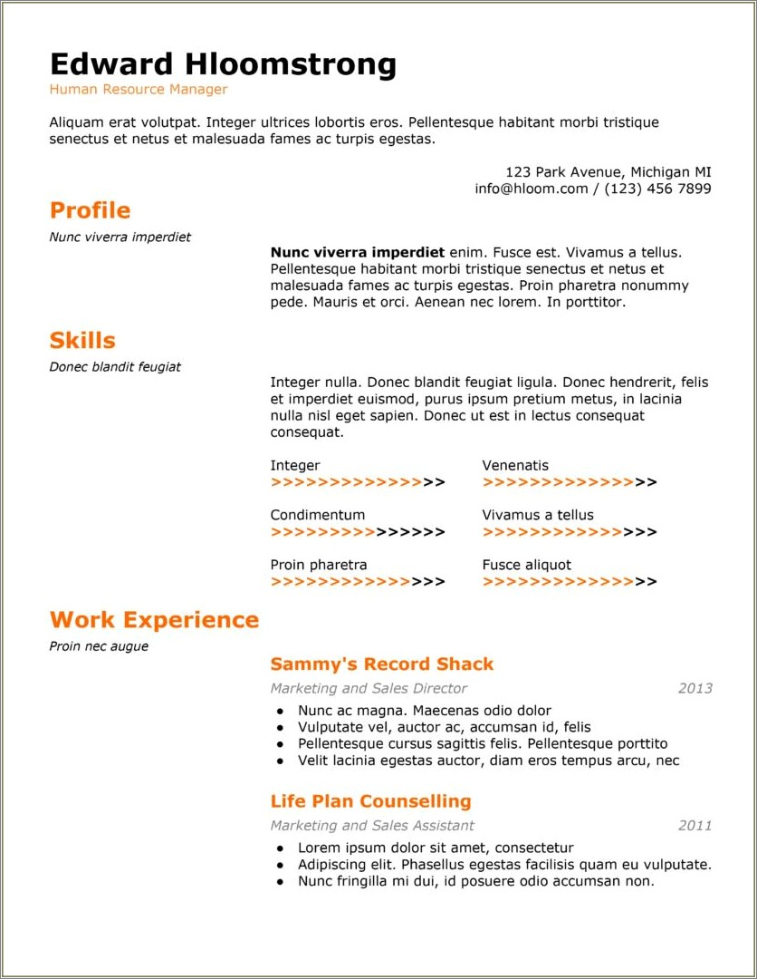 Definition Of Resume In Microsoft Word