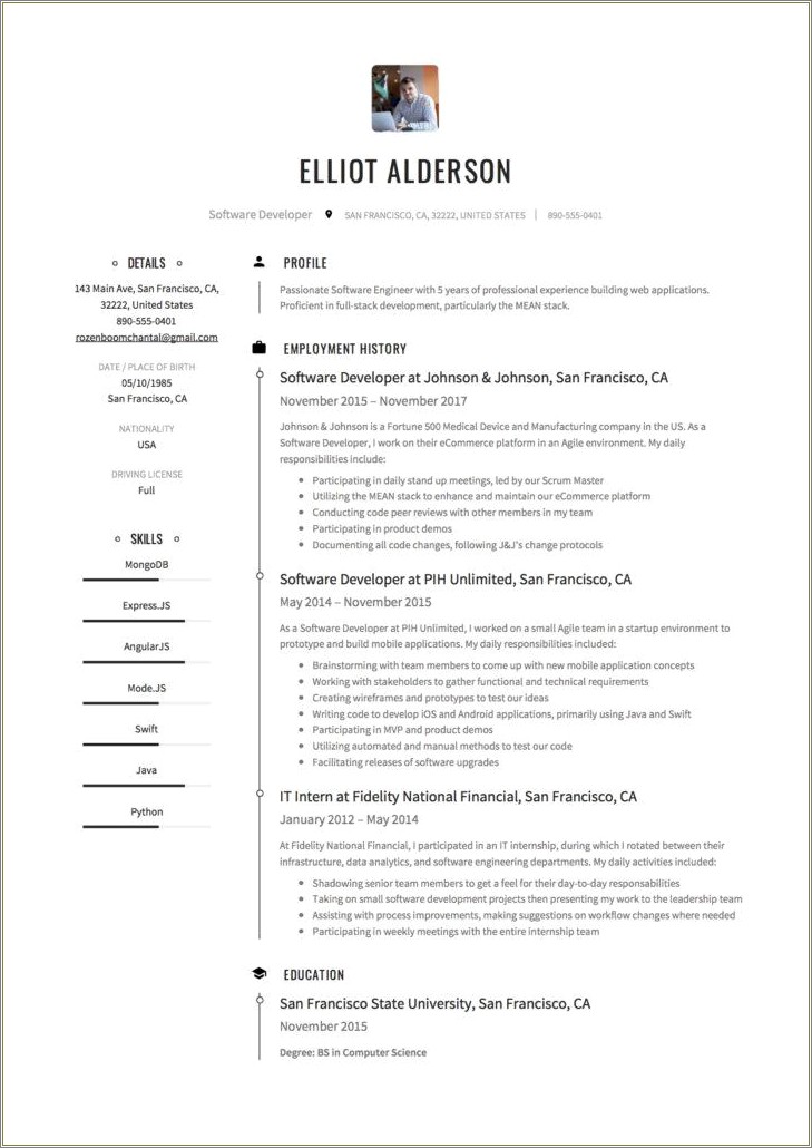 Dense Engineering Resume Template Word Doc