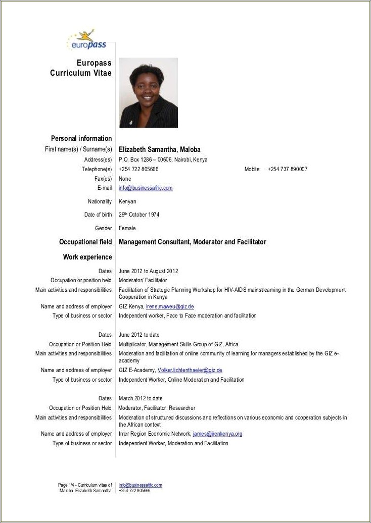 Description Of Chauffeur License For Resume