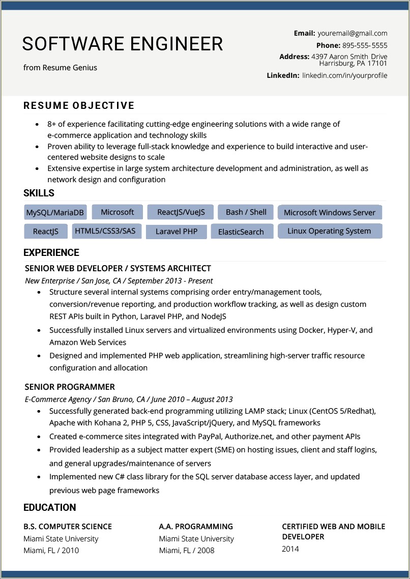 Description Of Computer Skills For Resume