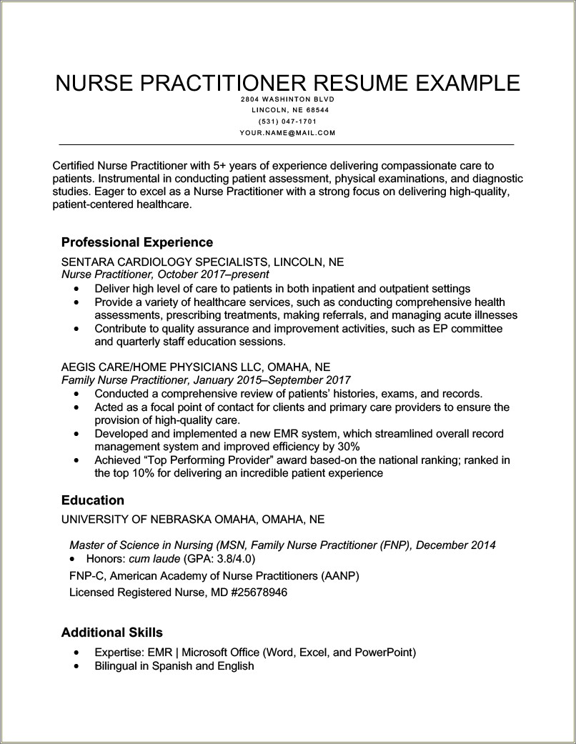 Description Of Home Care For Resume