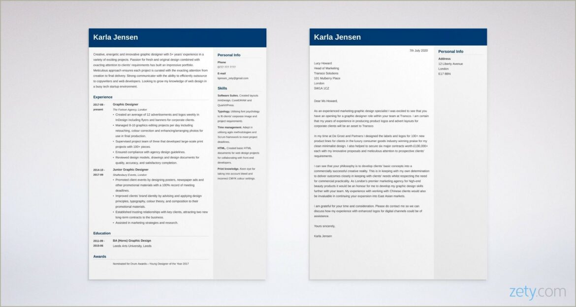 Design A Resume And Cover Letter