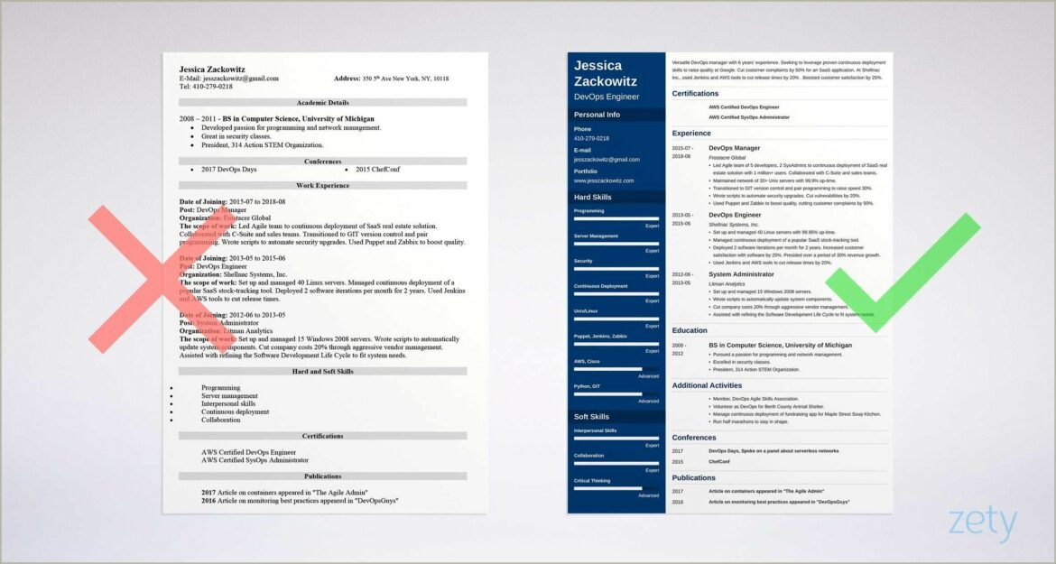 Devops Sample Resume For 3 Years