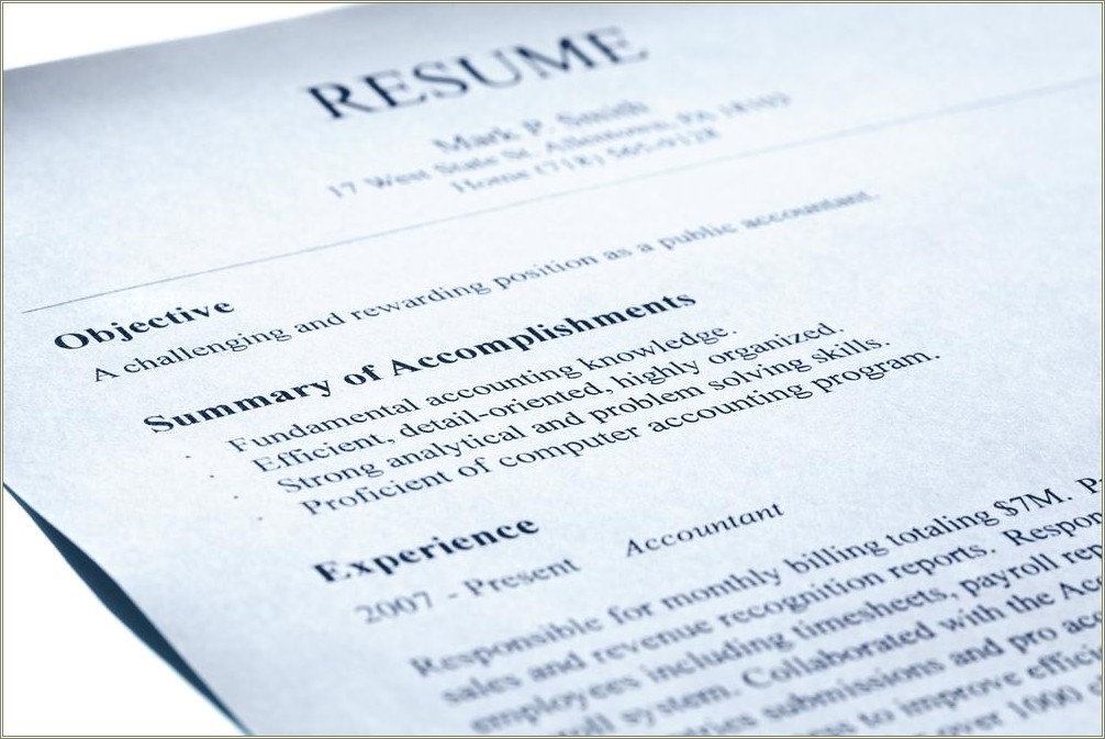 Difference Between Resume And Cv Examples