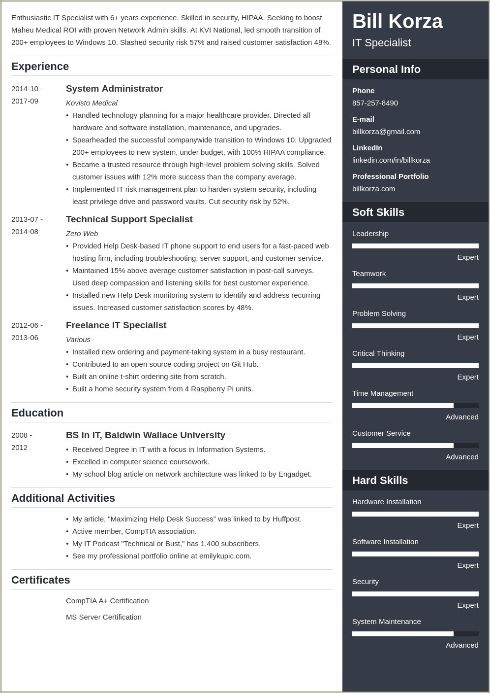 Difference Between Resume Profile And Summary