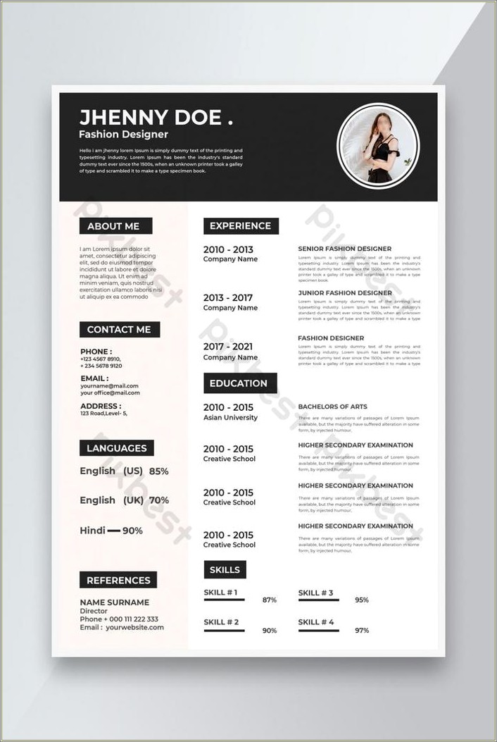 Different Types Of Resume Format 2017 Free Download
