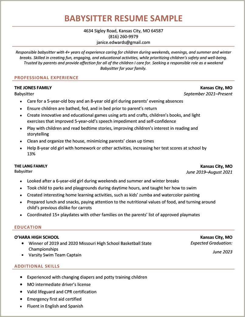 Different Word For Activities On Resume