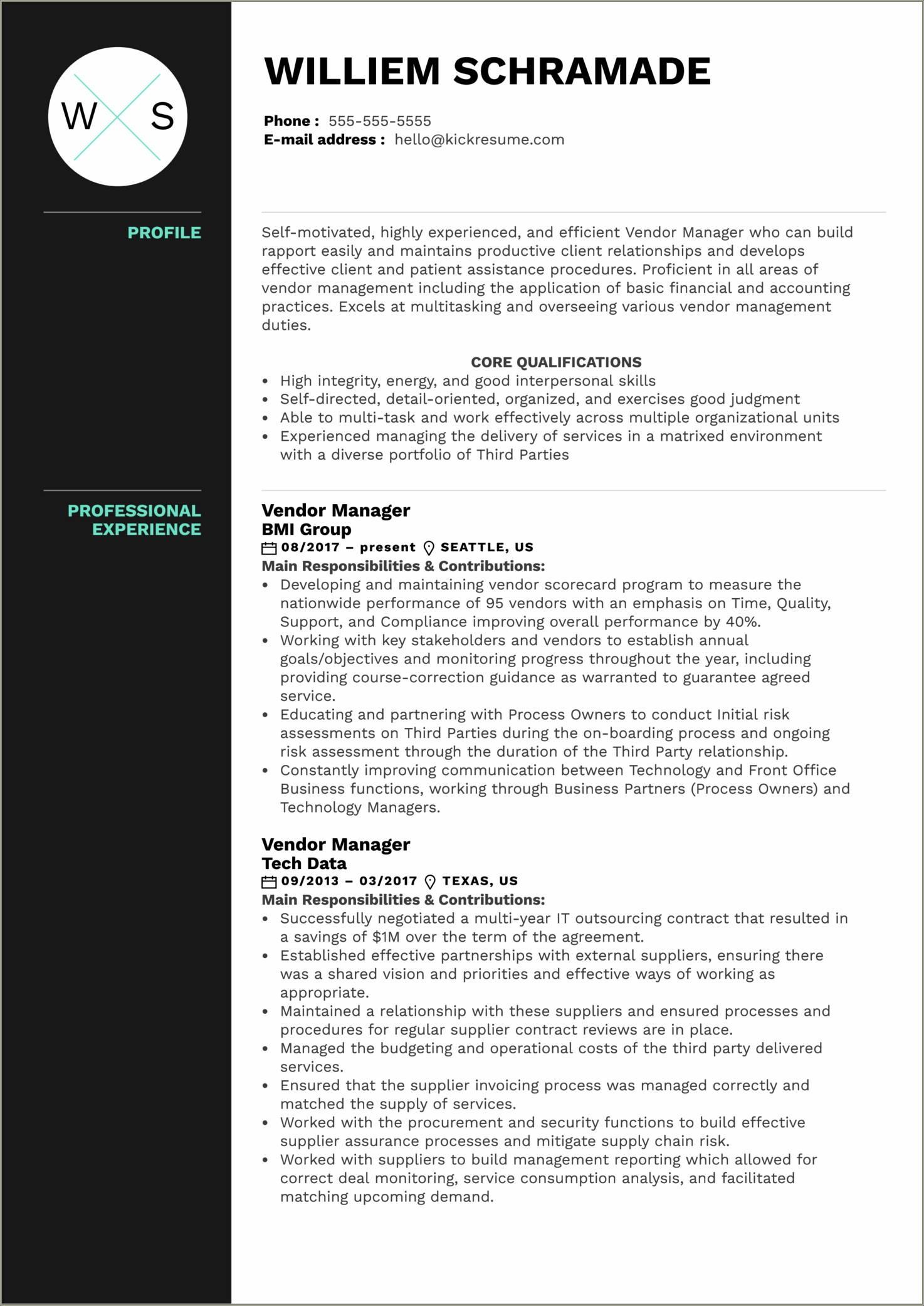 Director Of Client Relations Resume Examples