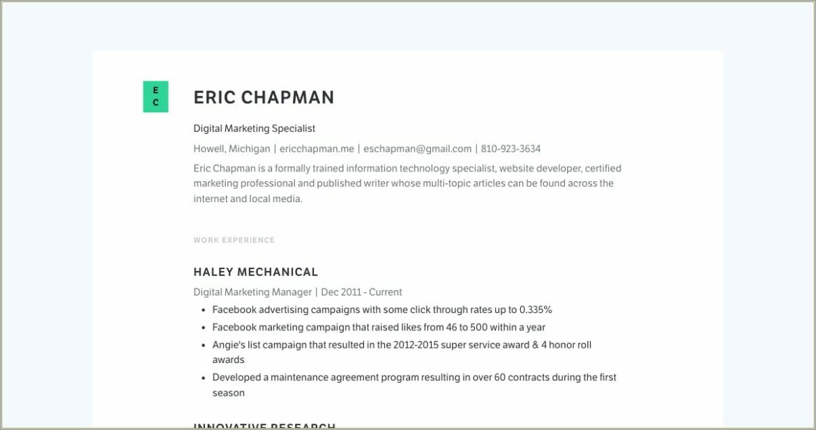 Director Of Digital Development Resume Samples