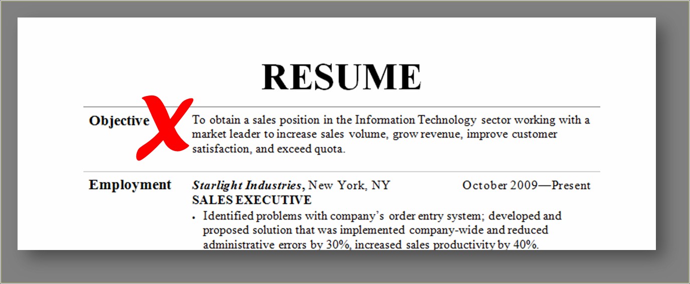 Do All Resumes Have An Objective