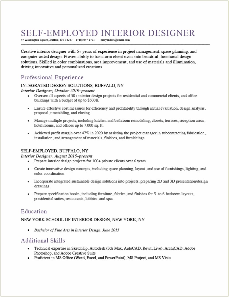 Do I Need Project Experience In Resume