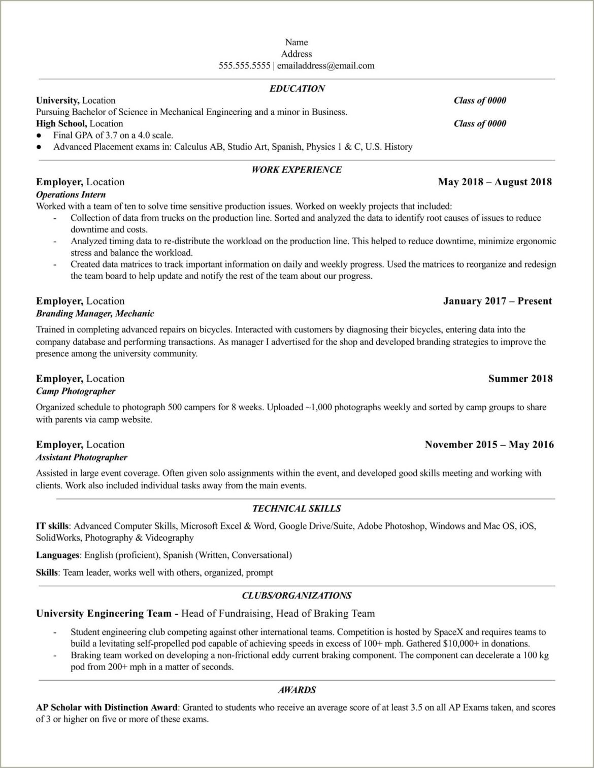 Do Internships Look Good On Resume