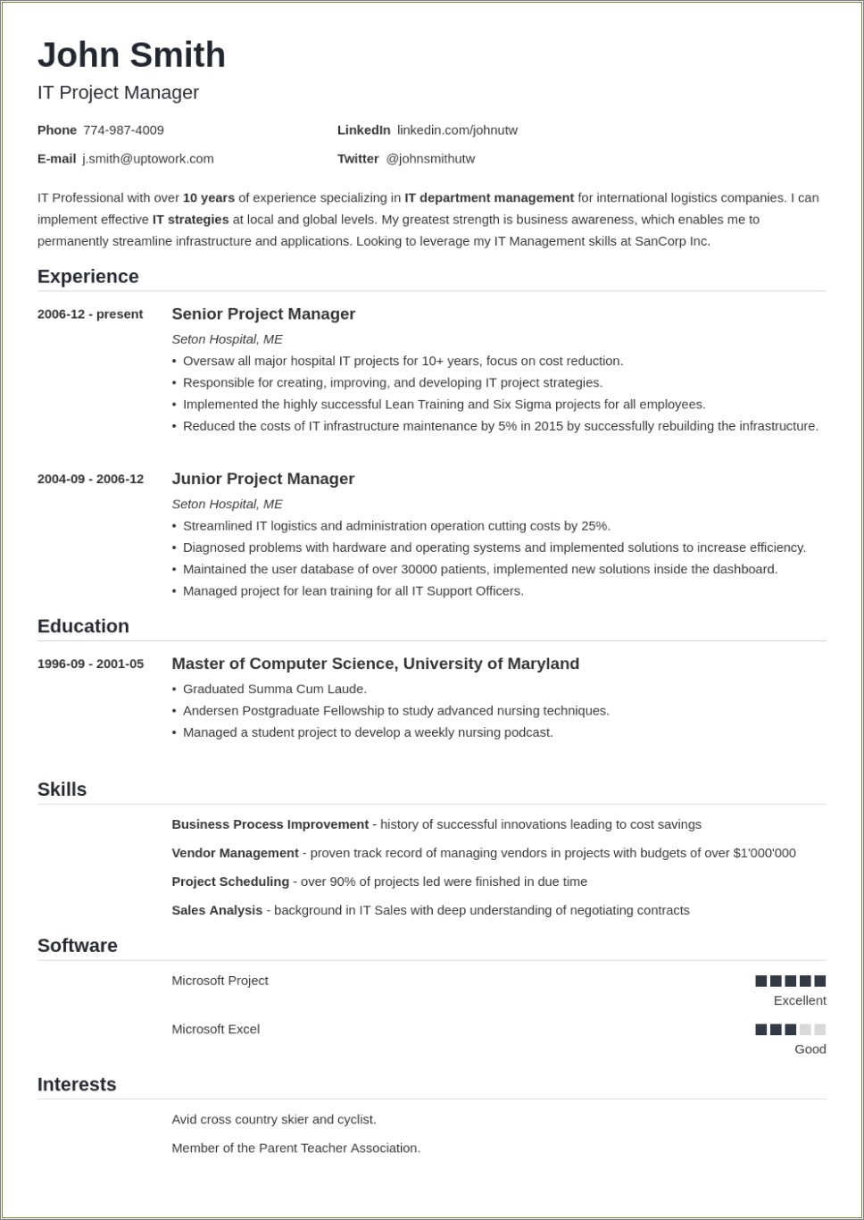 Do You Have Purchase Order Experience On Resume