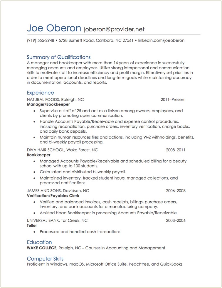 Do You Need A Company Summary On Resume