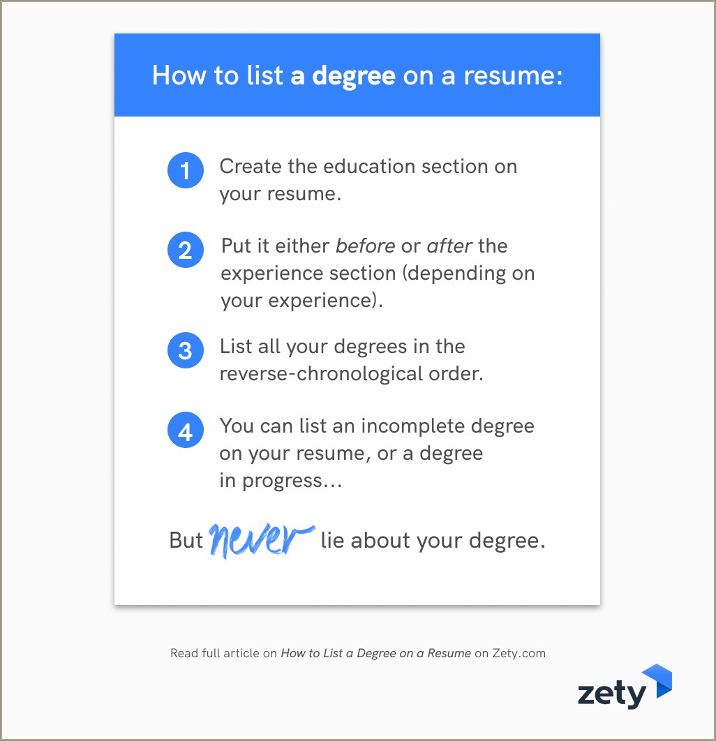 Do You Put Diploma On Resume