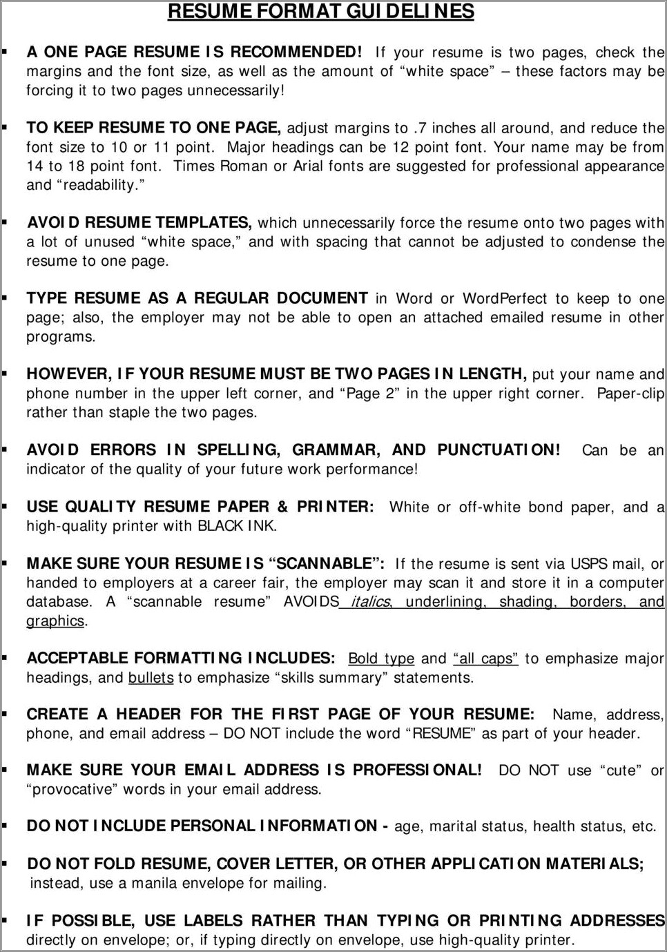 Do You Put Punctuation In Resume