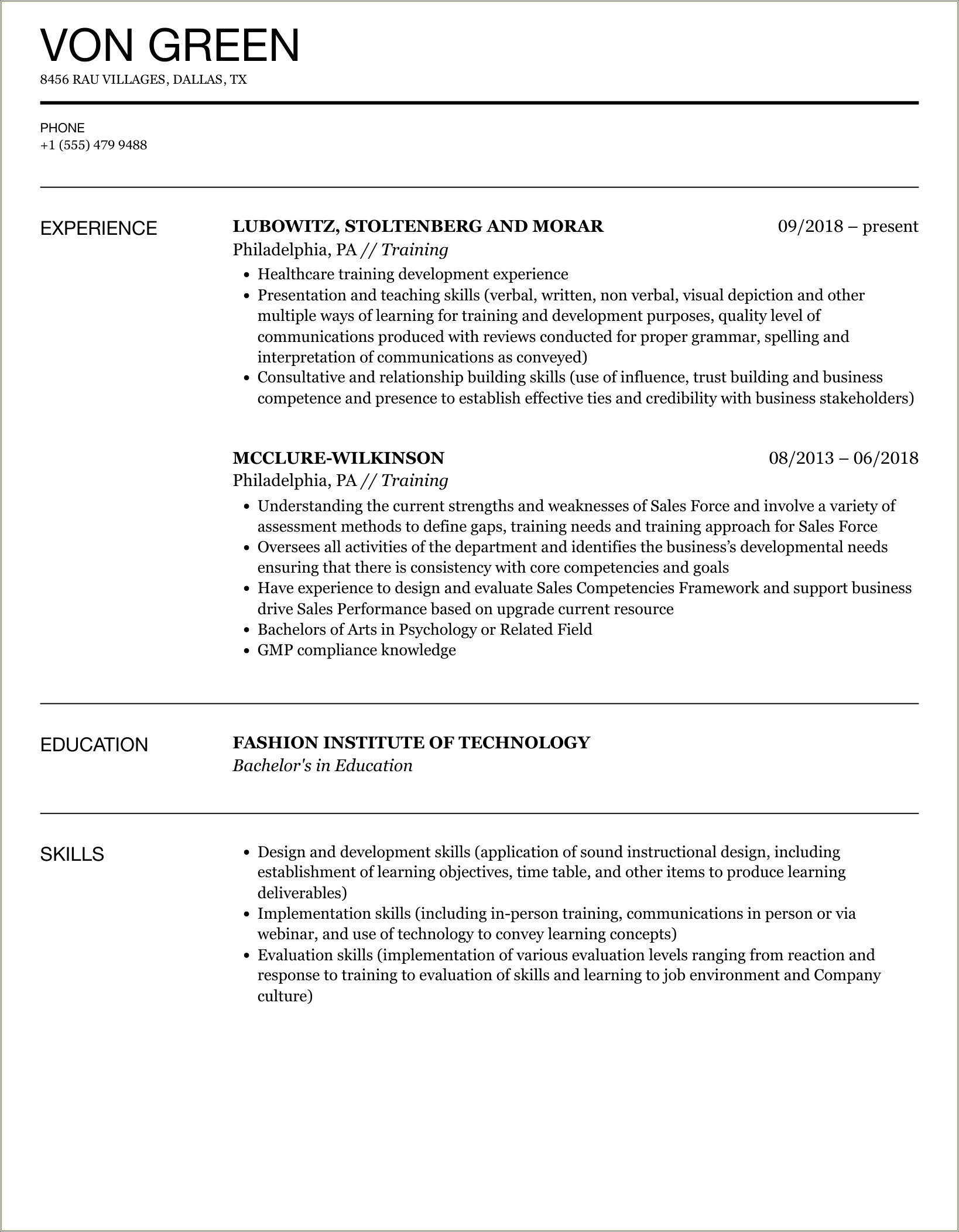 Do You Put Wirkshops Under Experience In Resume