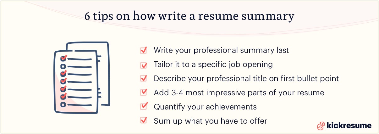 Does A Resume Need To Have A Summary