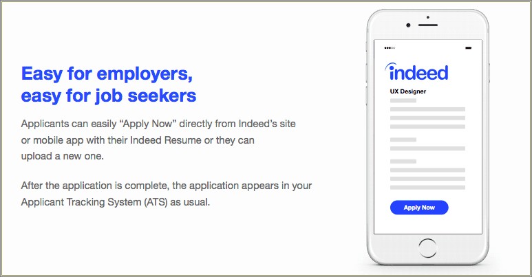 Does Applying With Indeed Resume Work