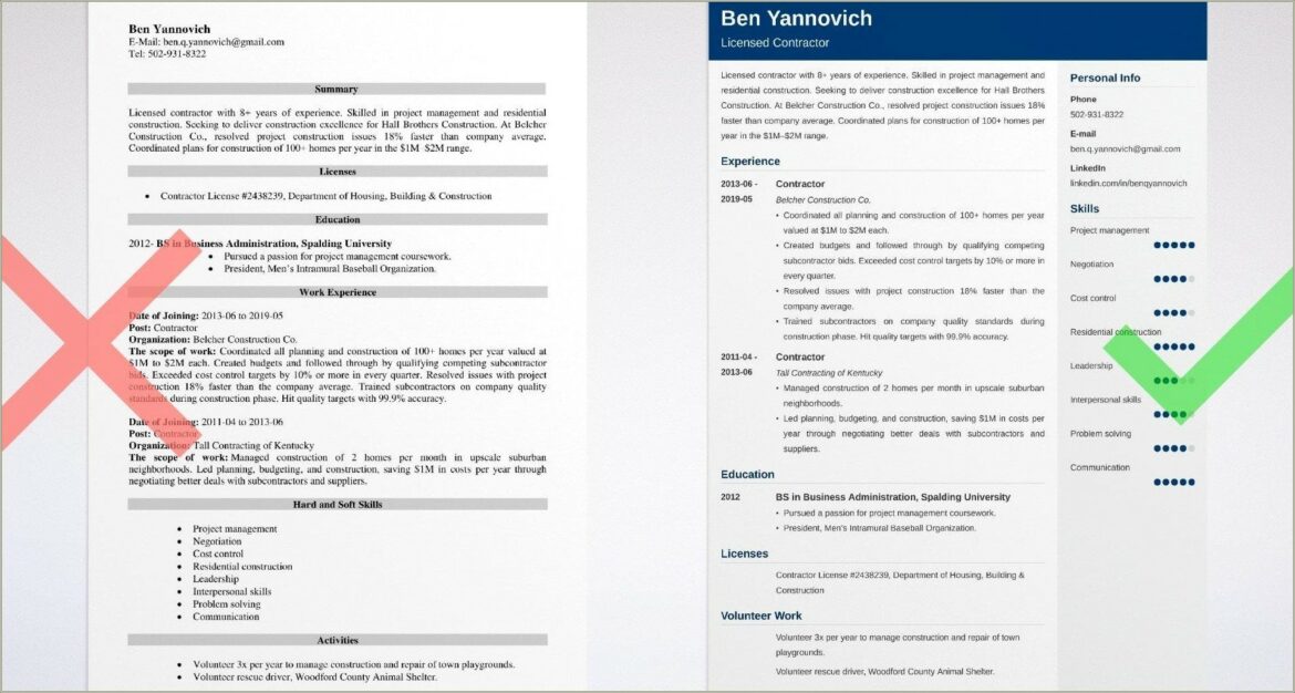 Does Contract Work Look Bad On A Resume