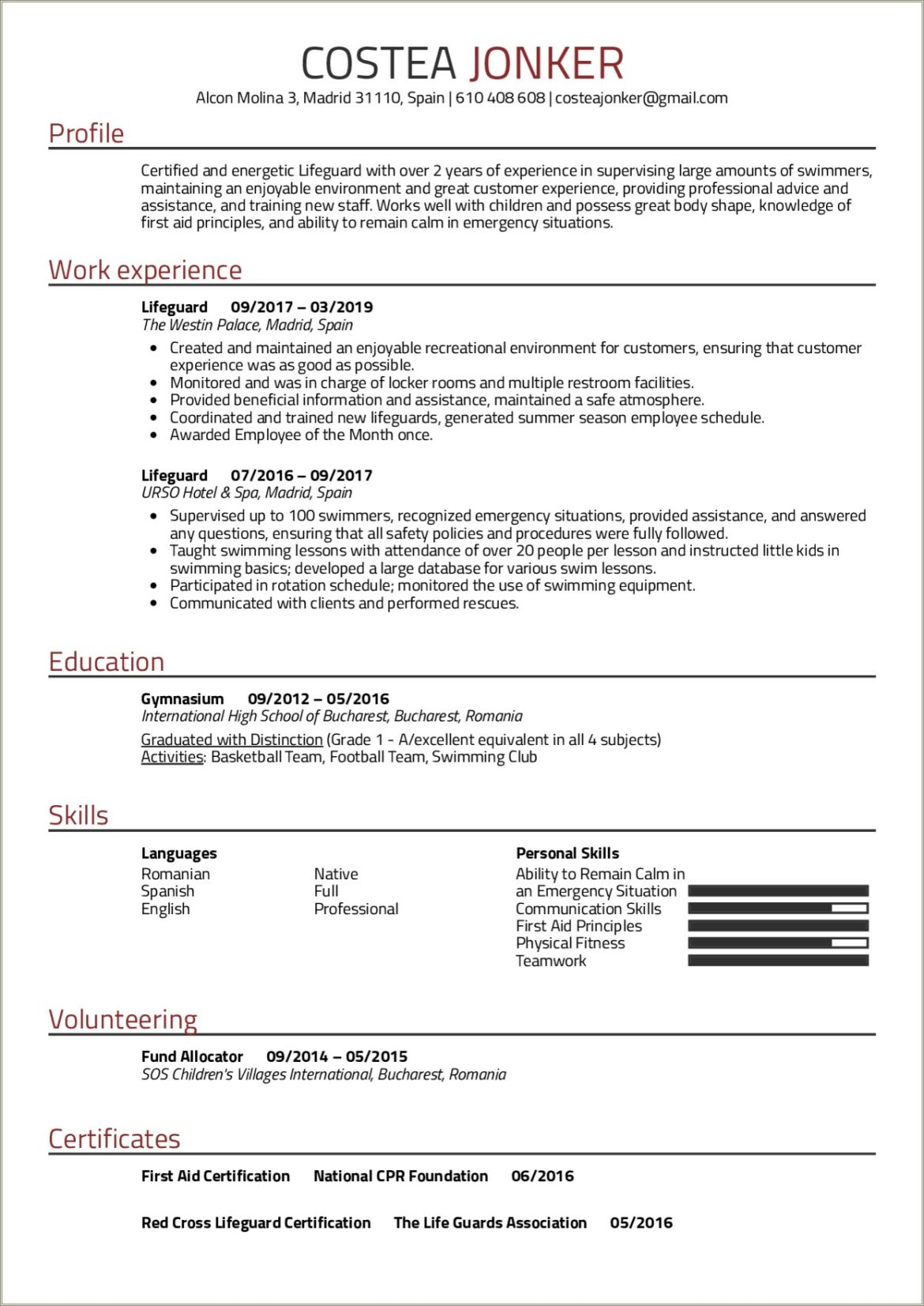 Does Lifeguarding Look Good On A Resume