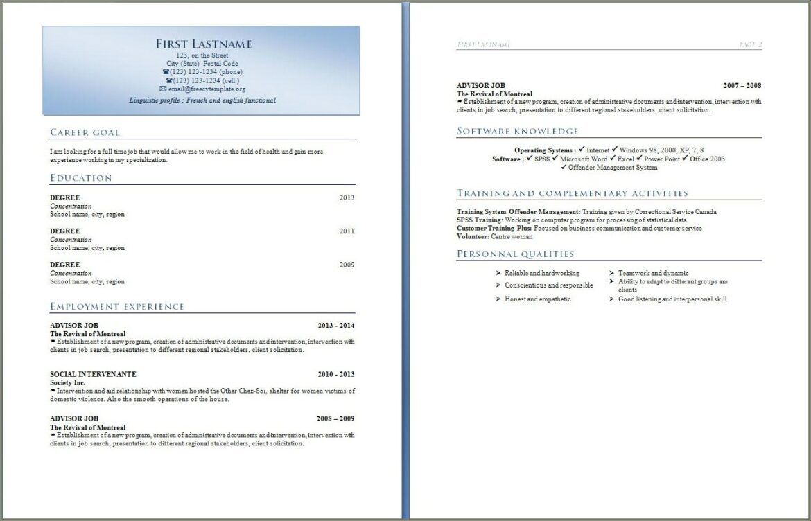 Does Microsoft Have Free Resume Templates