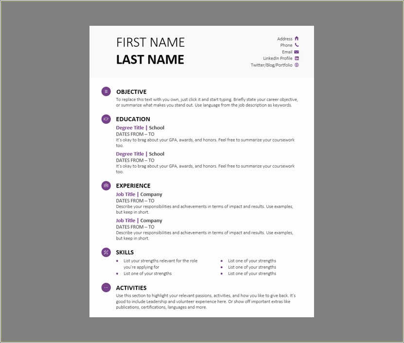 Does Ms Word Have Resume Templates