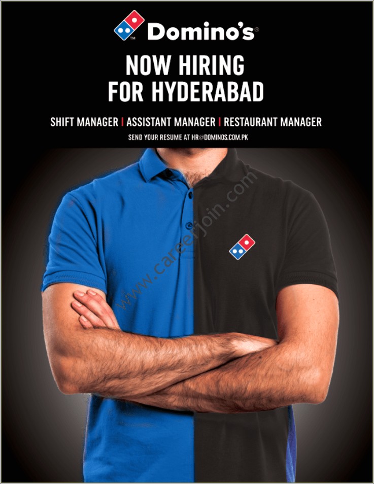 Domino's Pizza Shift Manager Resume