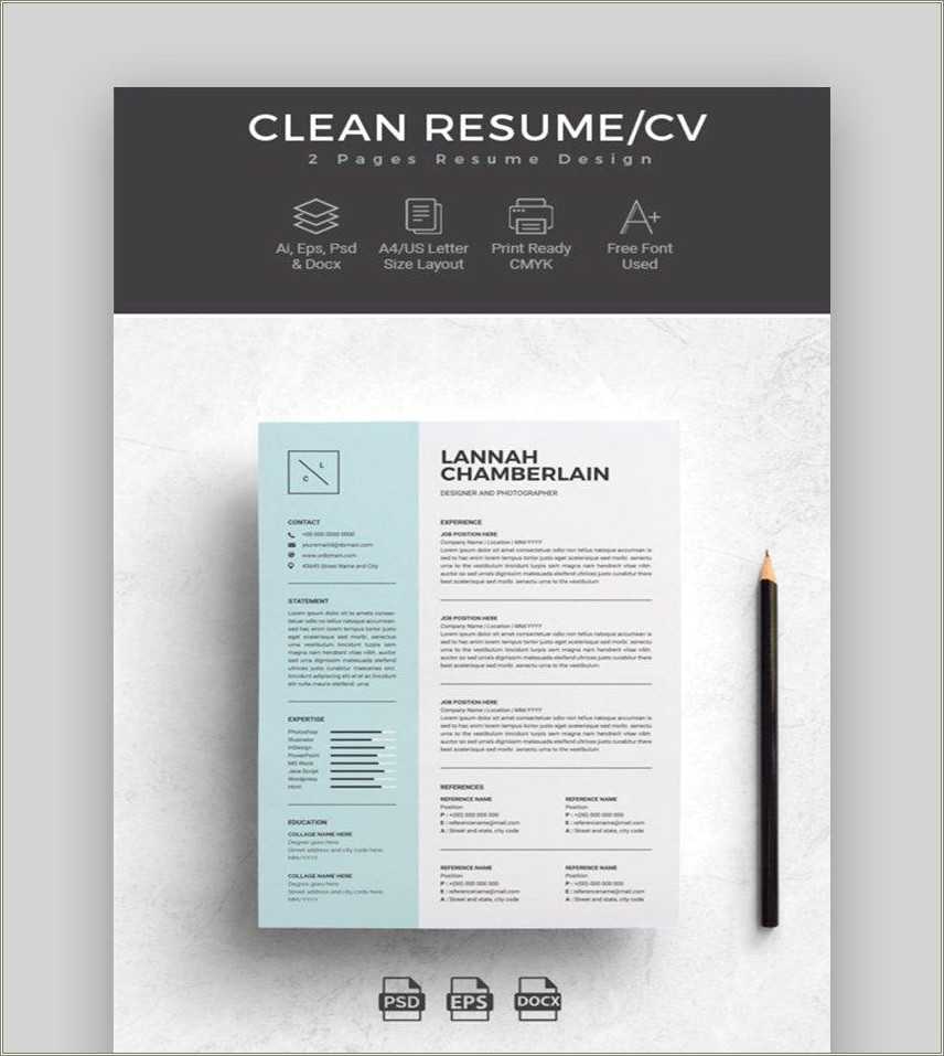 Don Use The Word I In A Resume