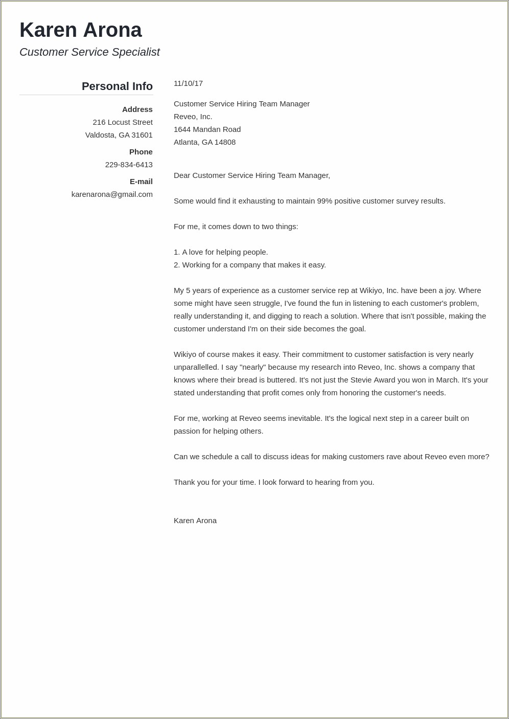 Don't Do A Cover Letter Resume