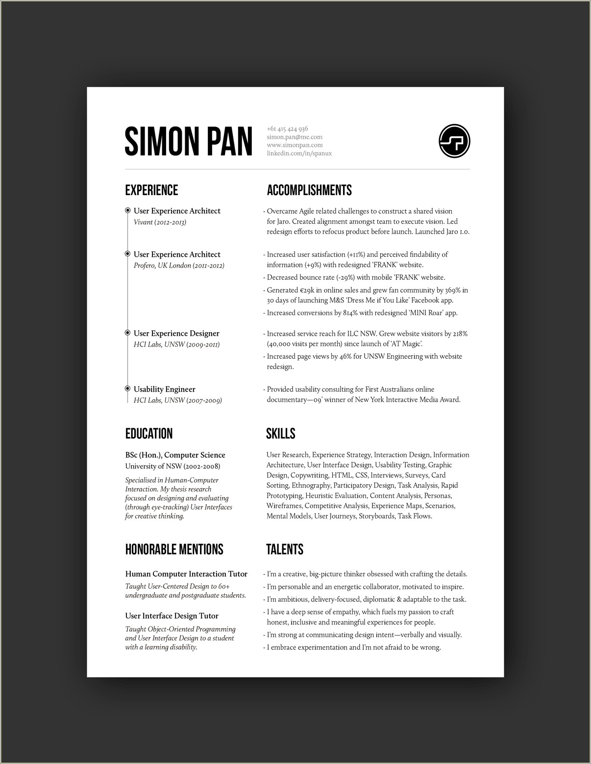 Download Sample One Page Engineering College Resume
