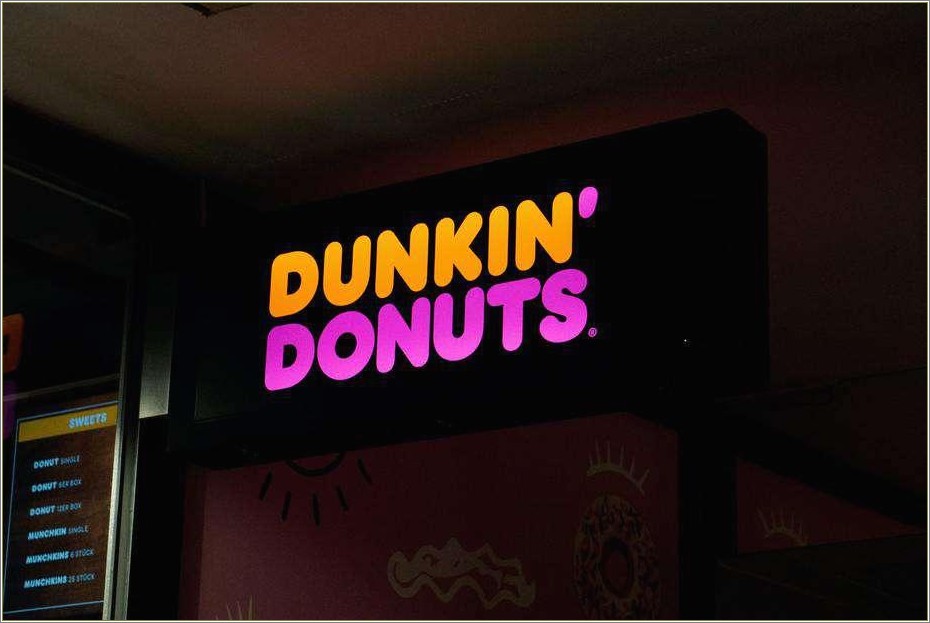 Dunkin Donuts Shift Leader Resume Sample