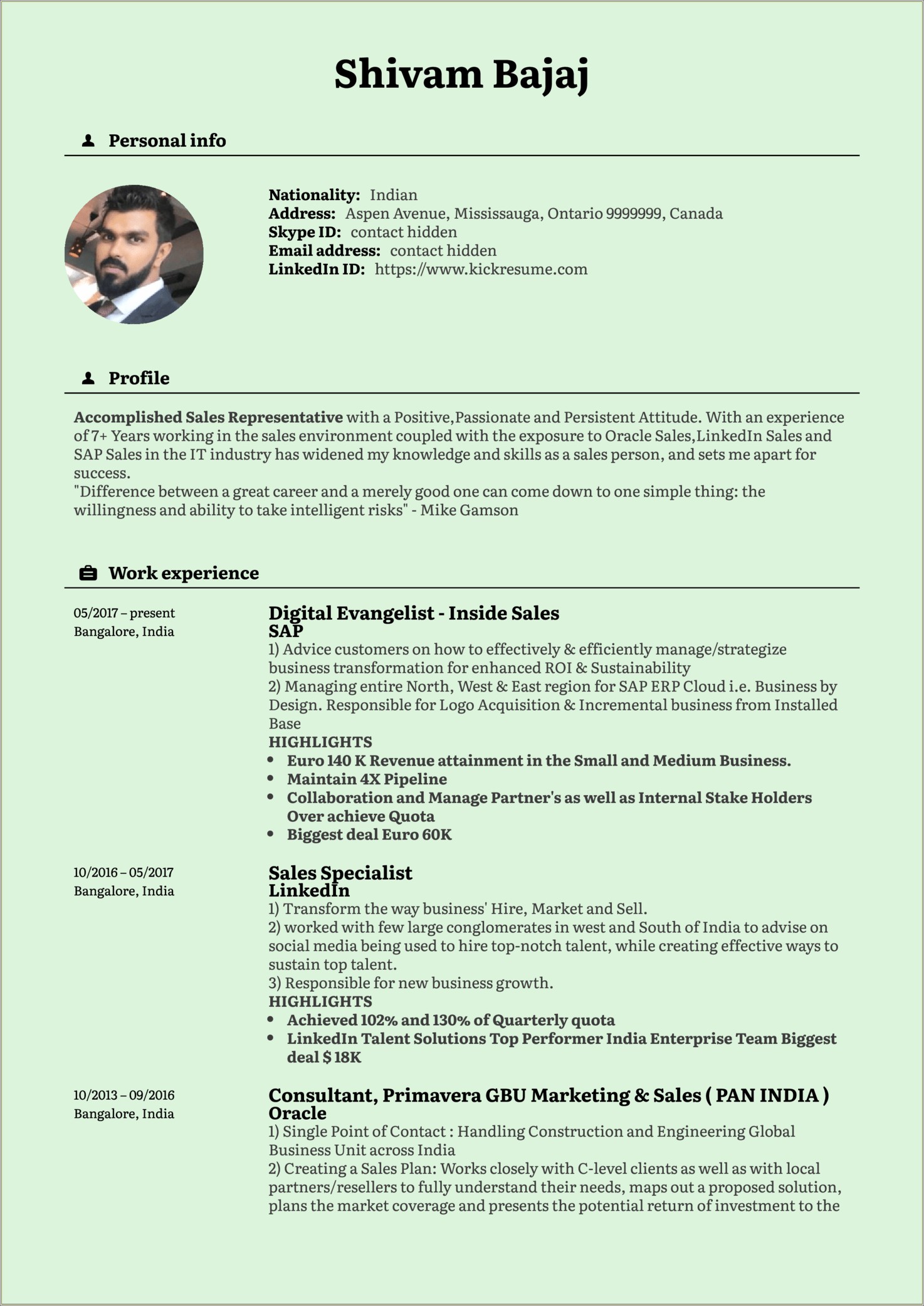 Duties Of A Sales Manager For Resume