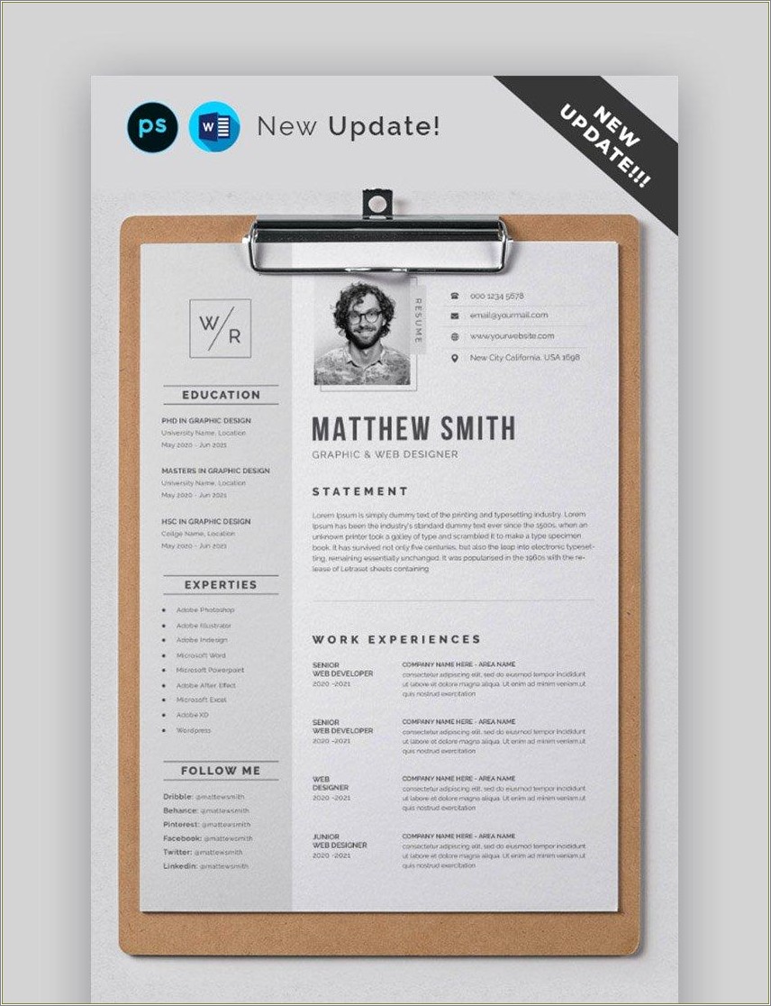 Easy To Read Plain Text Resumes Templates