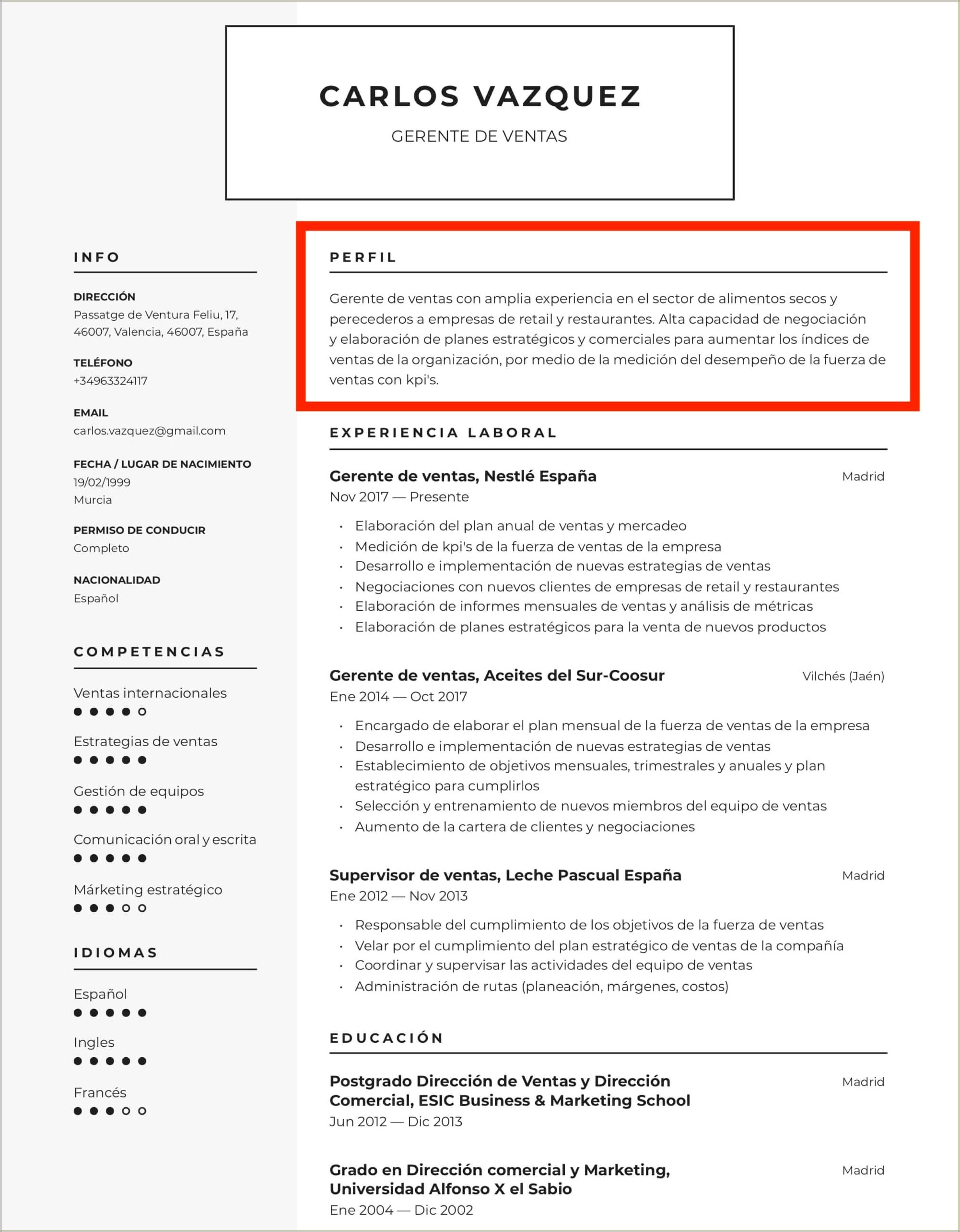 Ejemplo De Un Summary En Un Resume - Resume : Restiumani Resume #2pL62X7RL0