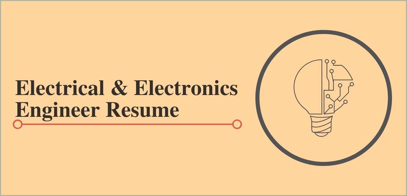 Electrical And Electronics Engineering Fresher Resume Sample
