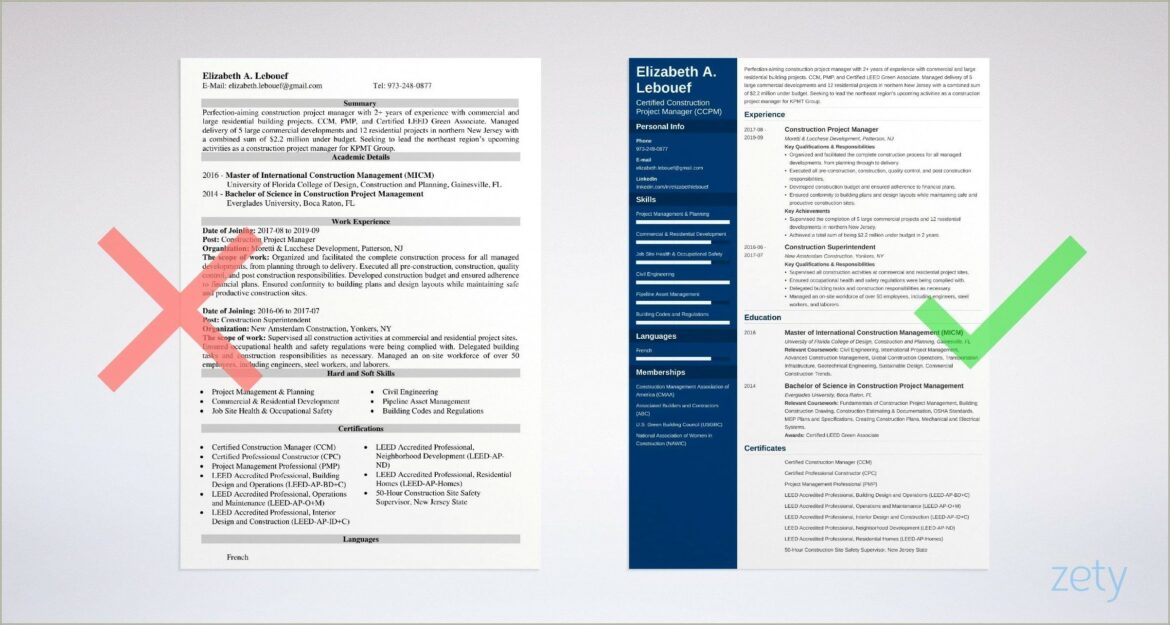 Electrical Project Manager Objective Resume Samples