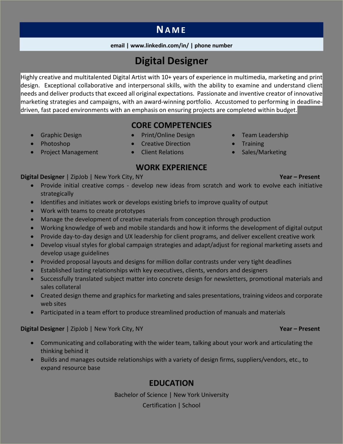 Email Campaigns For A School Resume