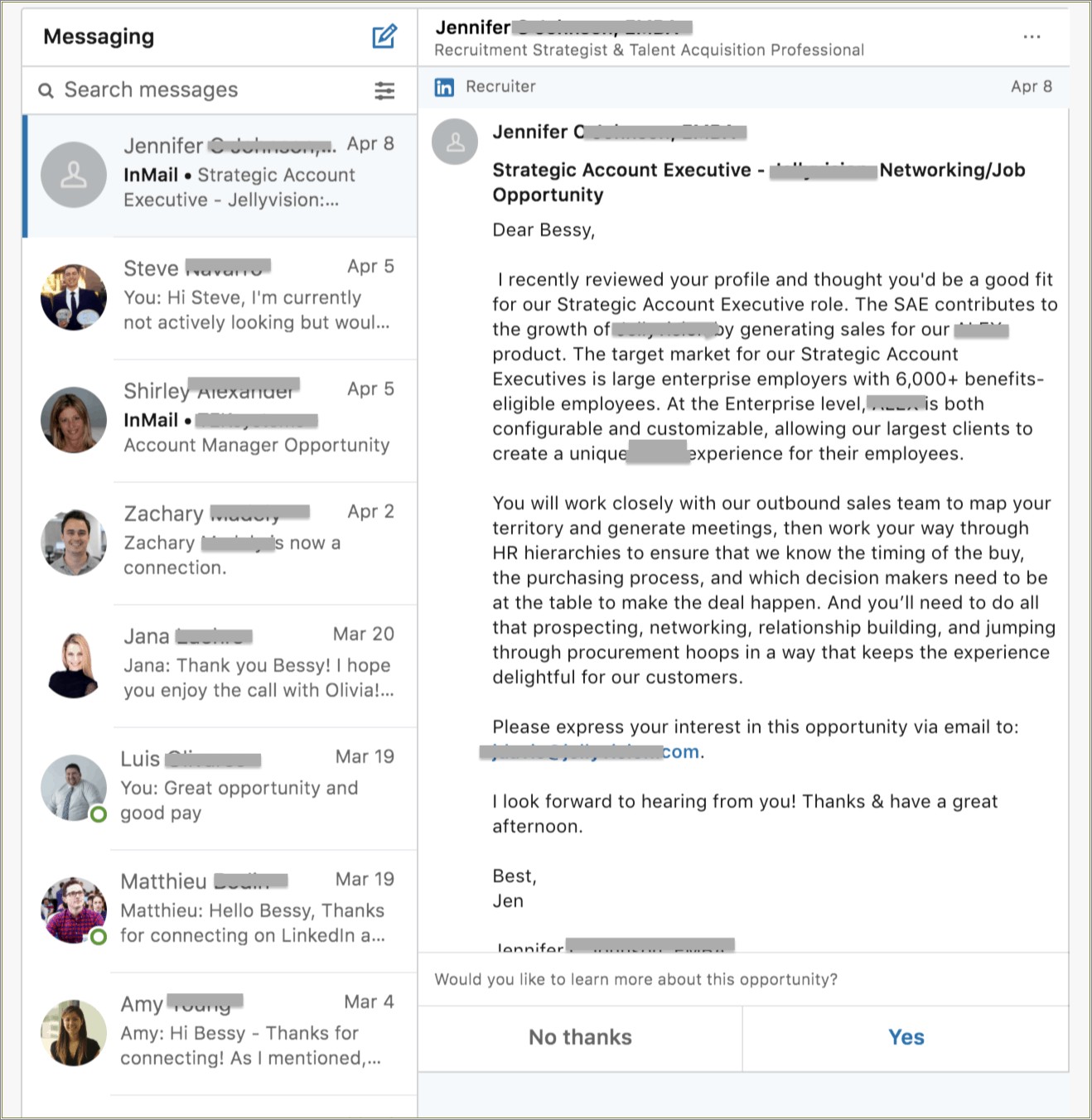Email Linkedin Connection Sending Resume Sample