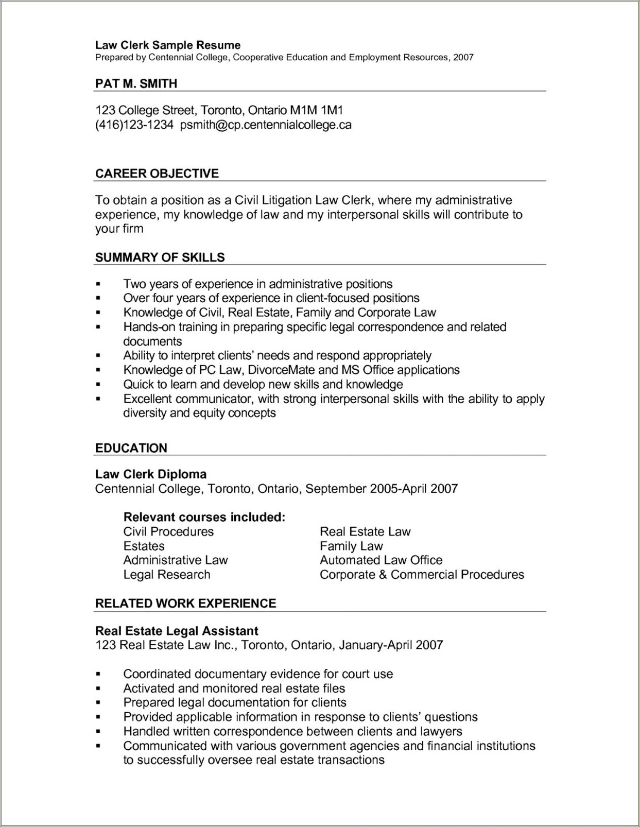 Entry Level Accounting Clerk Resume Template