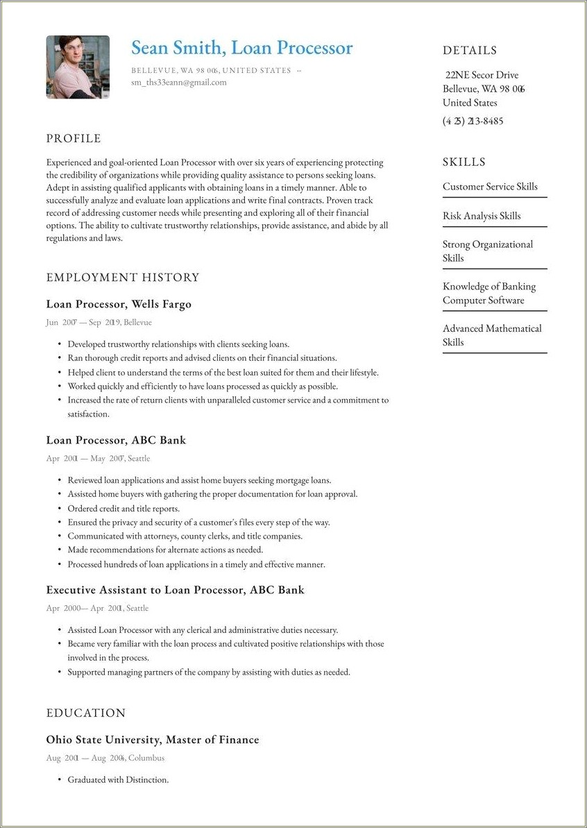 Entry Level Credit Analyst Resume Examples