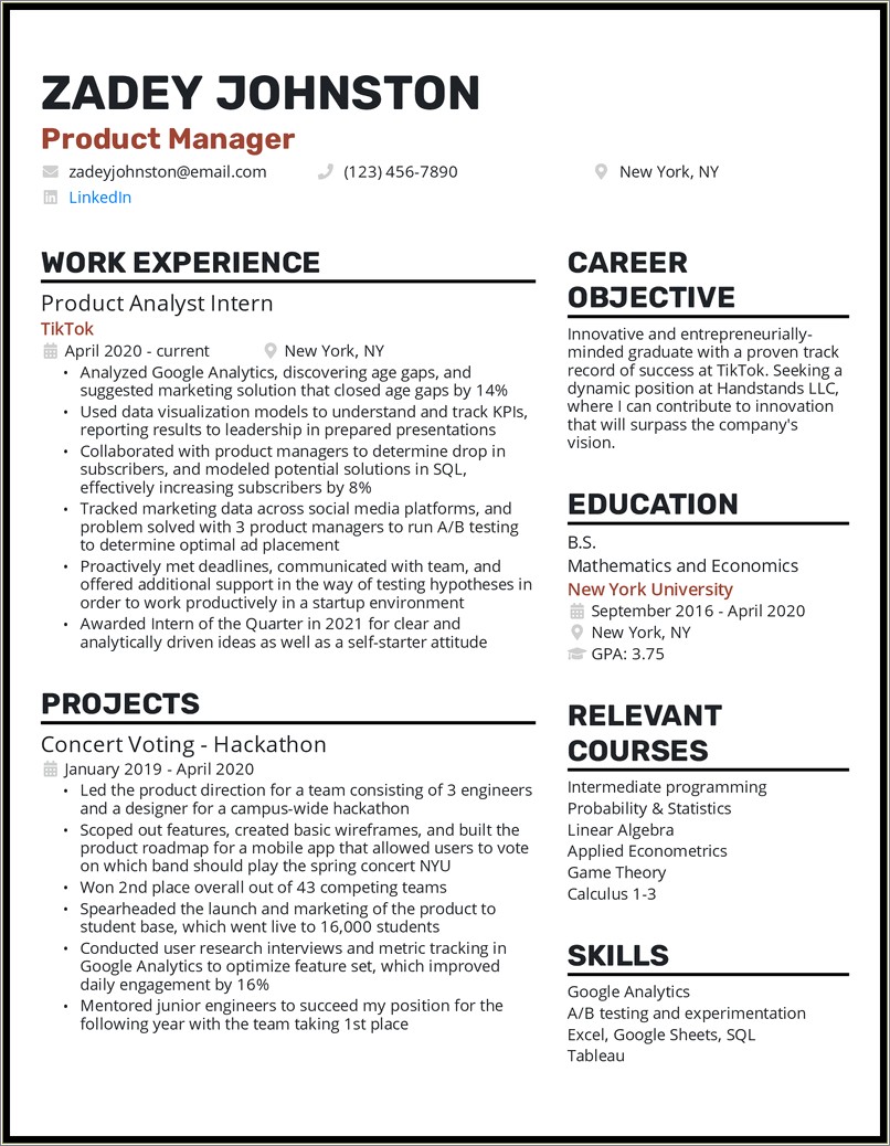 Entry Level Health Service Management Resume Examples