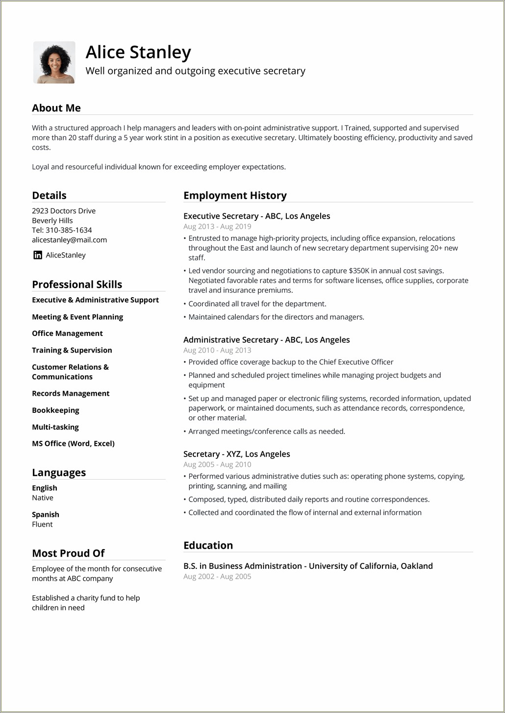 Entry Level Jobs Resume Template Download