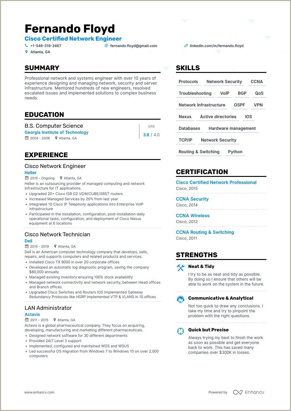 Entry Level Network Engineer Resume Objective